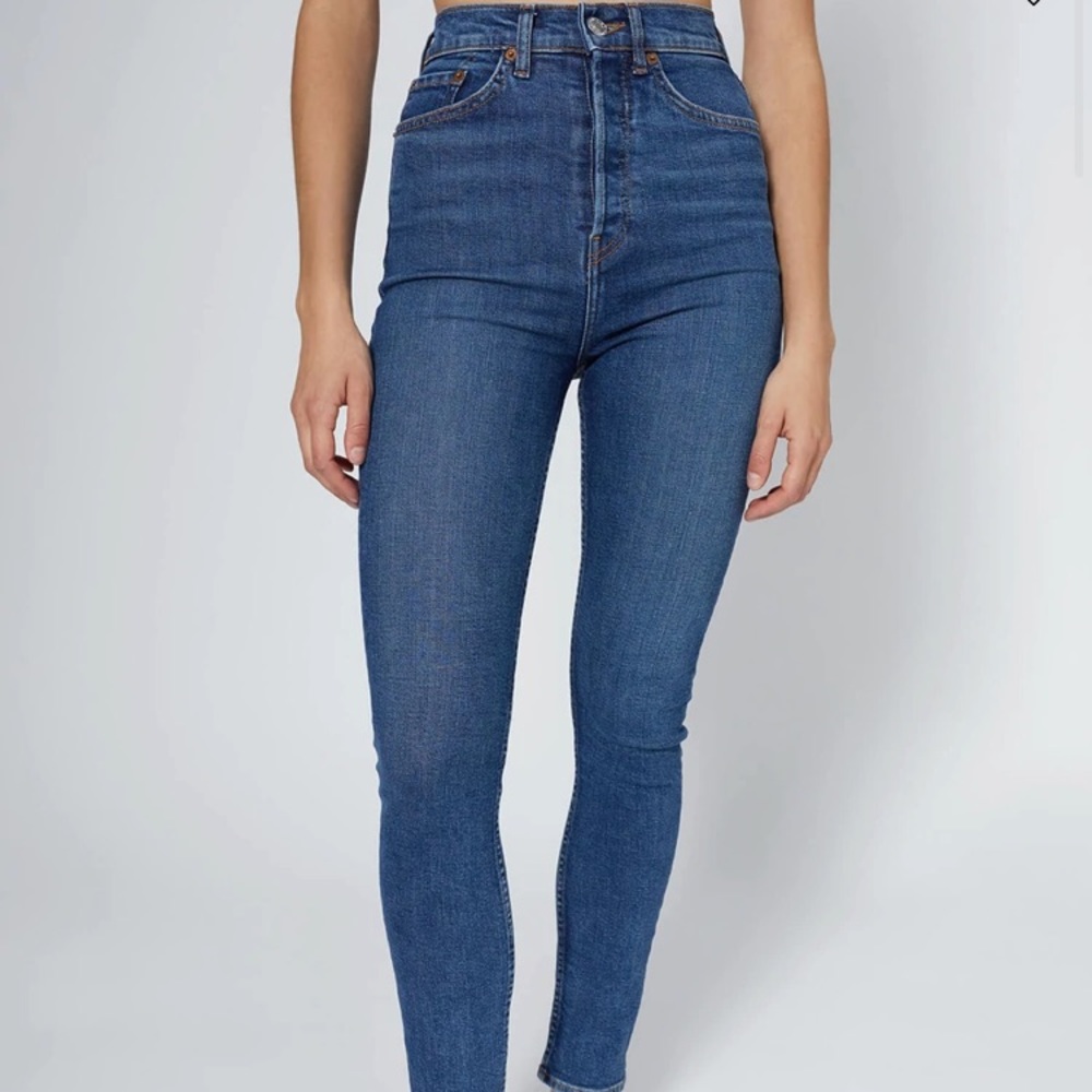 RE/DONE Ultra High Rise Ankle Crop Size 27